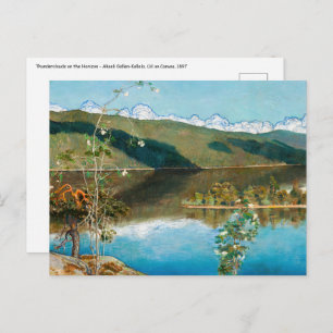 Akseli Gallen-Kallela - Thunderclouds on Horizon Postcard