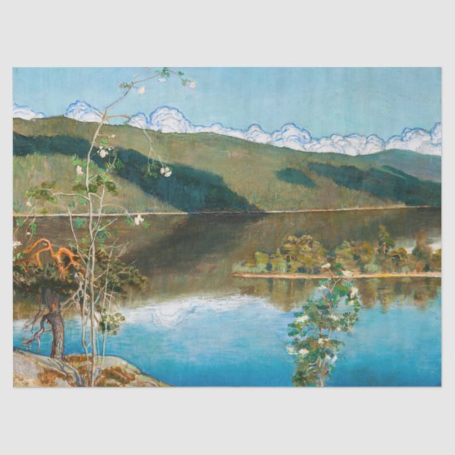 Akseli Gallen-Kallela - Thunderclouds on Horizon Tissue Paper (Front)