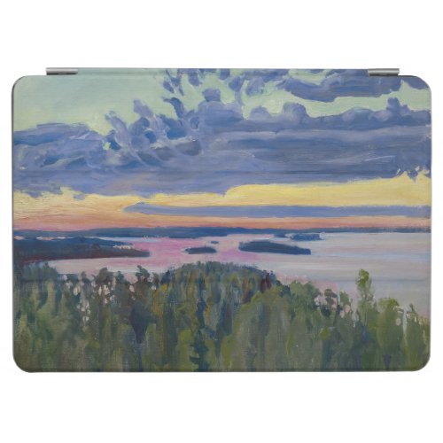 Akseli Gallen_Kallela _ View over a Lake at Sunset iPad Air Cover