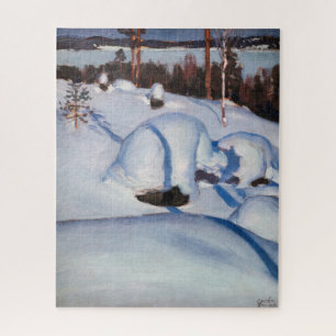 Akseli Gallen-Kallela - Winter Landscape #1 Jigsaw Puzzle