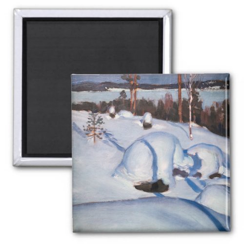 Akseli Gallen_Kallela _ Winter Landscape 1 Magnet