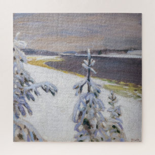Akseli Gallen-Kallela - Winter Landscape #2 Jigsaw Puzzle