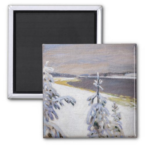 Akseli Gallen_Kallela _ Winter Landscape 2 Magnet
