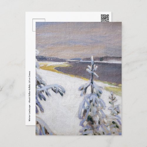 Akseli Gallen_Kallela _ Winter Landscape 2 Postcard