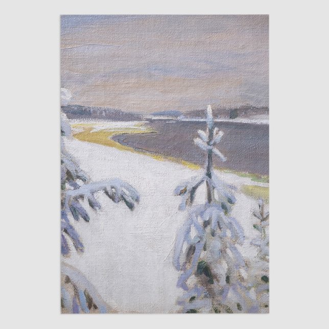 Akseli Gallen-Kallela - Winter Landscape #2 Tissue Paper (Creator Uploaded)