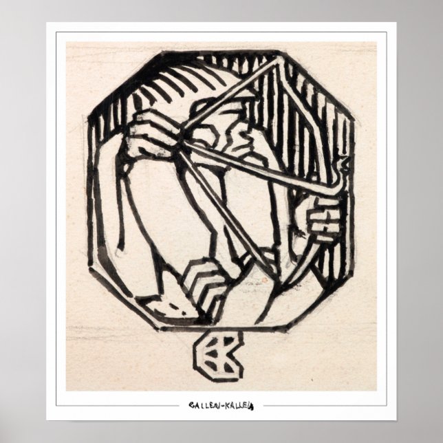 Akseli Gallen-Kallela Zedign Art Poster #226 (Front)