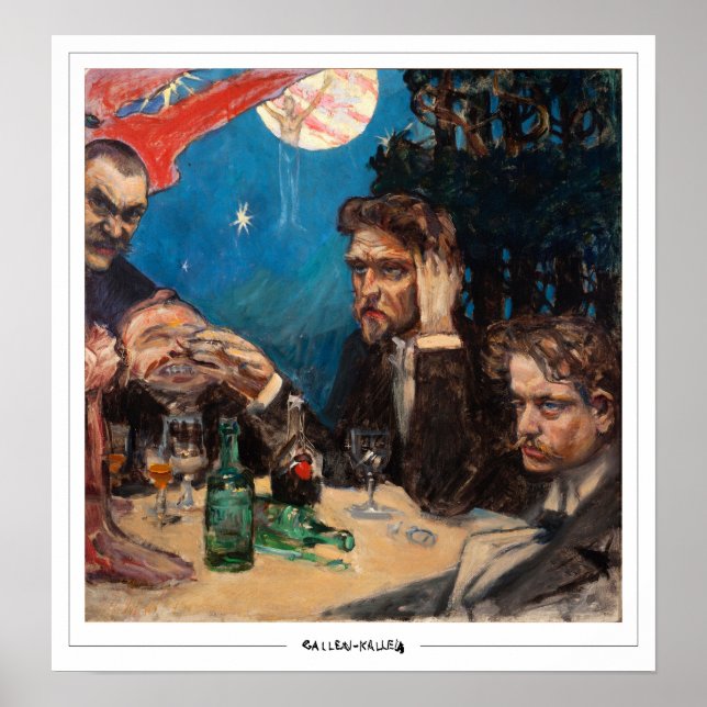 Akseli Gallen-Kallela Zedign Art Poster #3 (Front)