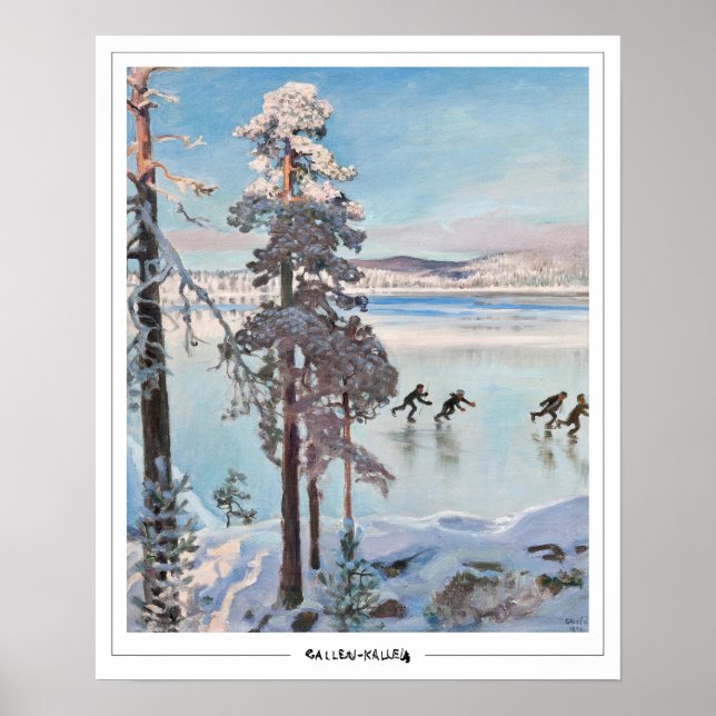 Akseli Gallen-Kallela Zedign Art Poster #34 (Front)