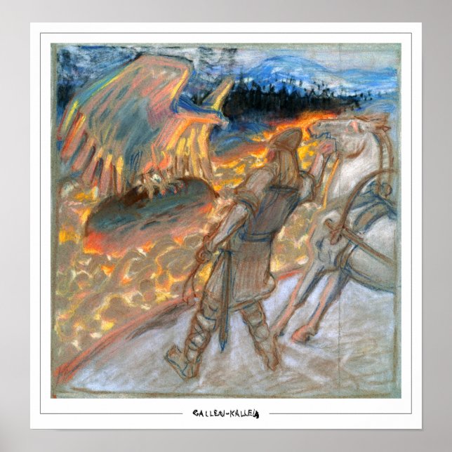Akseli Gallen-Kallela Zedign Art Poster #355 (Front)