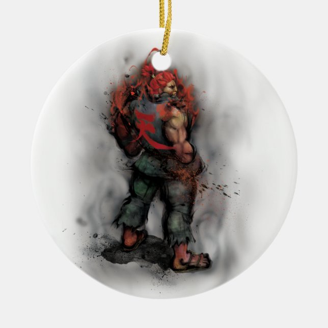 Akuma Back Ceramic Ornament (Front)