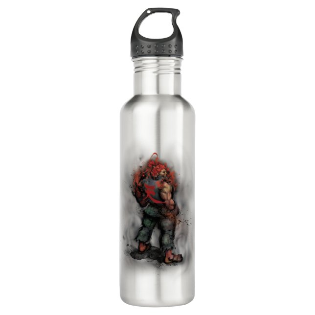 Akuma Back Stainless Steel Water Bottle (Front)