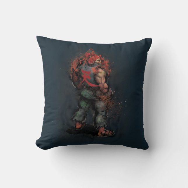 Akuma Back Throw Pillow (Front)