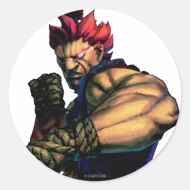 Akuma Blocking Classic Round Sticker (Front)