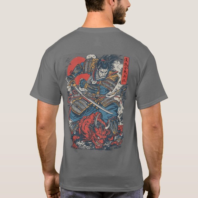 Akuma Hanta - Demon Hunter Series T-Shirt (Back)