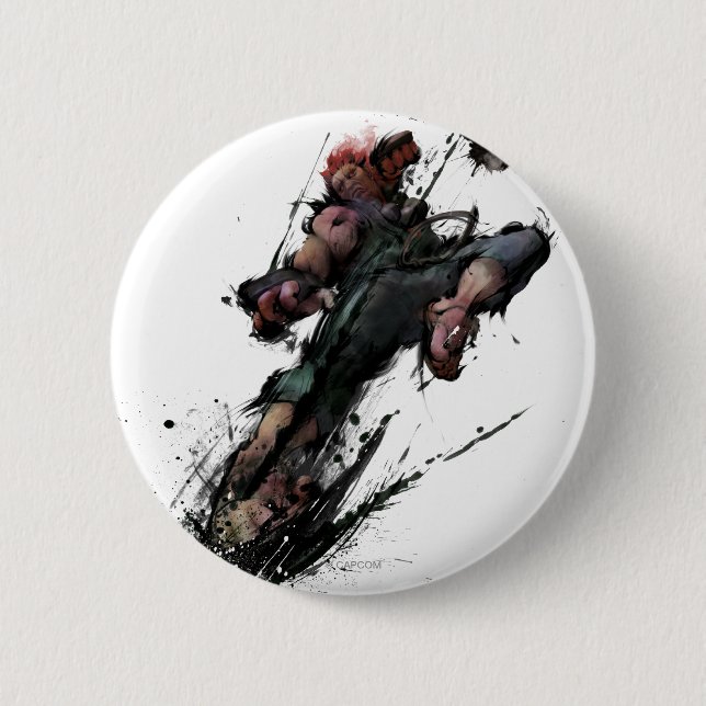 Akuma Kick Pinback Button (Front)