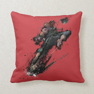 Akuma Kick Throw Pillow