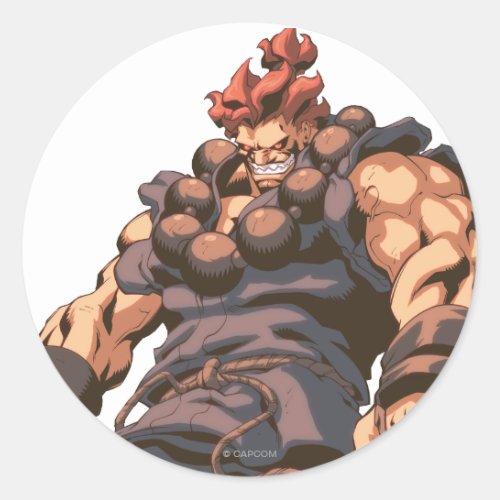 Akuma Medium Shot Classic Round Sticker