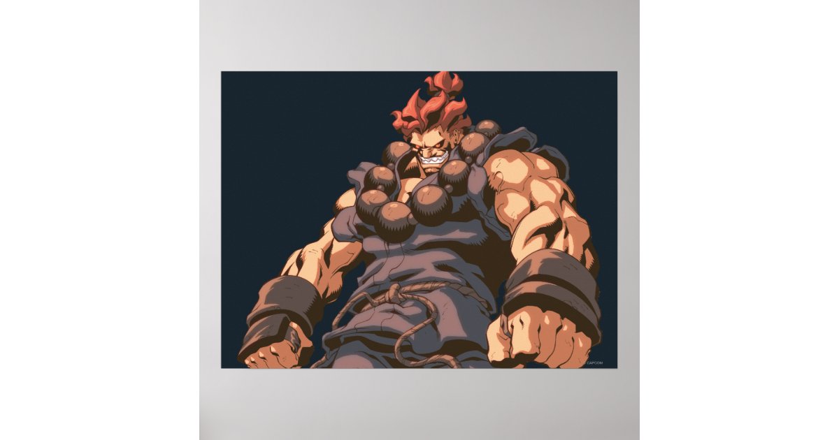 Akuma - Super Puzzle Fighter 2 - Street Fighter - Posters and Art Prints