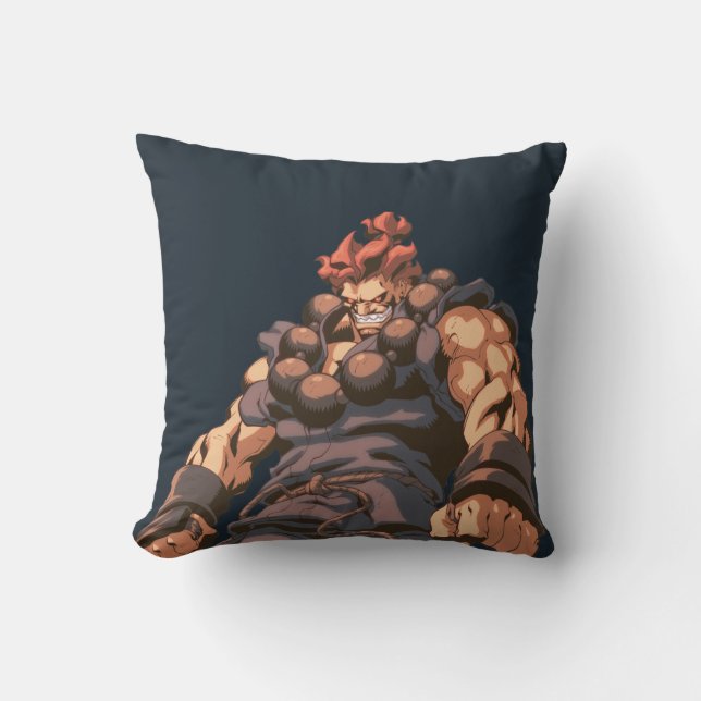 Akuma Medium Shot Throw Pillow (Front)