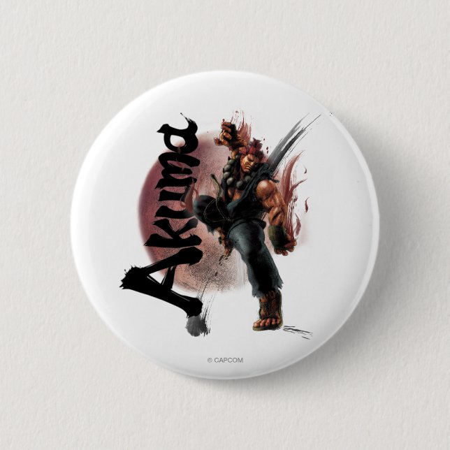 Akuma Pinback Button (Front)