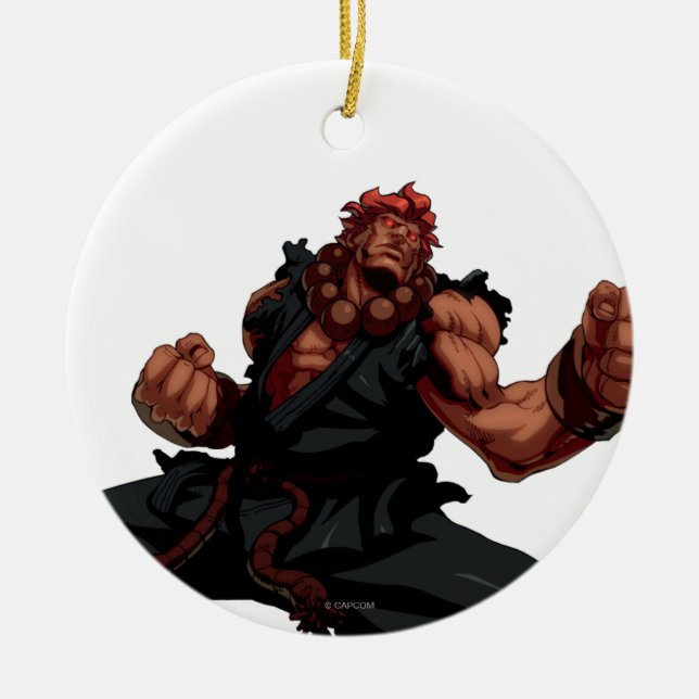 Akuma Stance Ceramic Ornament (Front)