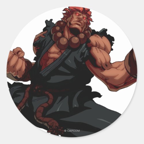 Akuma Stance Classic Round Sticker