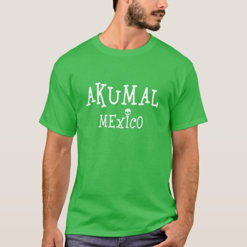 Akumal Mexico Design _  Basic Dark T_Shirt