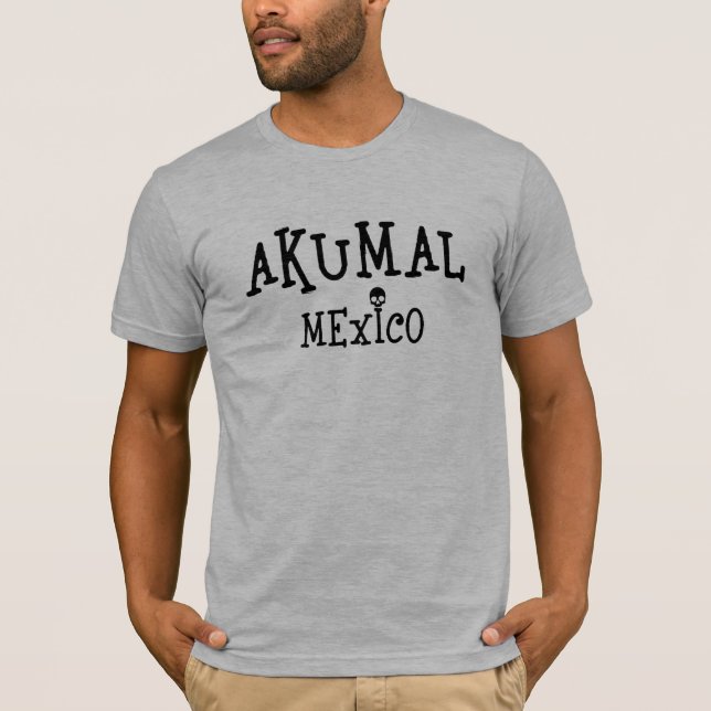 Akumal Mexico Design - Bella+Canvas Jersey Short S T-Shirt (Front)