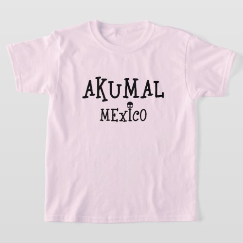 Akumal Mexico Design _ Girls Basic T_Shirt