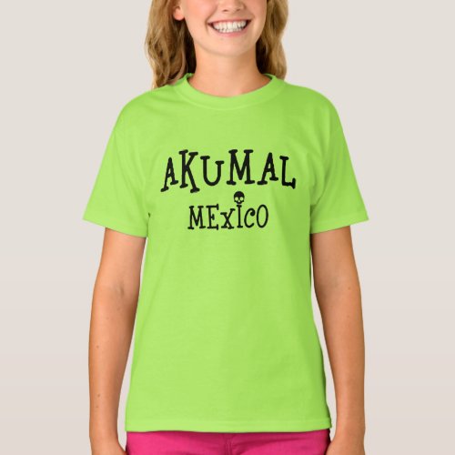 Akumal Mexico Design _ Girls Basic T_Shirt