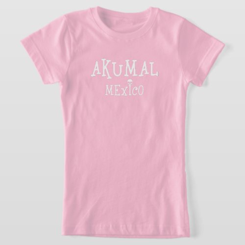 Akumal Mexico Design _ Girls Fine Jersey T_Shirt