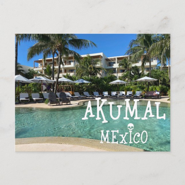 Akumal Mexico Design - Standard Postcard (Front)