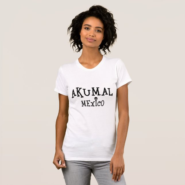 Akumal Mexico Design - Women's Bella+Canvas Slim F T-Shirt (Front Full)