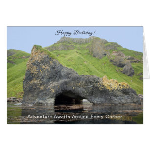 Akun Island Sea Cave Birthday Cards