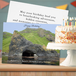 Akun Island Sea Cave Birthday Cards