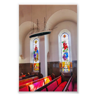 Akureyri Church Interior, Iceland Photo Print