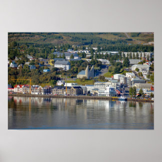 Akureyri Waterfront, Iceland Poster