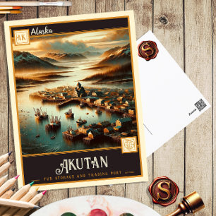 Akutan, Alaska Vintage Postcard
