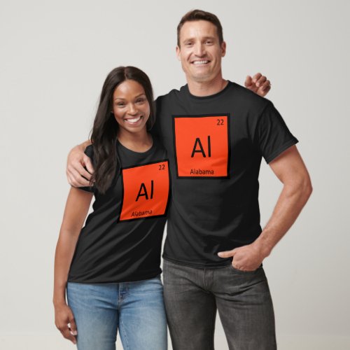 Al _ Alabama State Chemistry Periodic Table Symbol T_Shirt