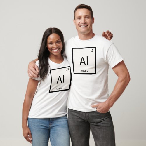 Al _ Alfalfa Vegetable Chemistry Periodic Table T_Shirt