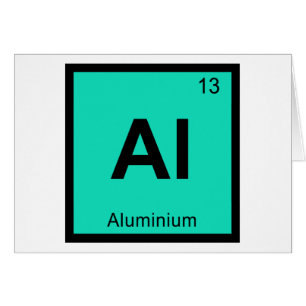 Al - Aluminium Chemistry Periodic Table Symbol Cards