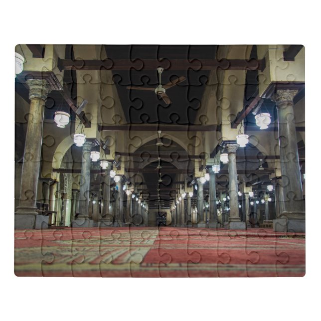 Al-Azhar Mosque Islamic Cairo Muslim Egypt Masjids Jigsaw Puzzle (Puzzle Horizontal)