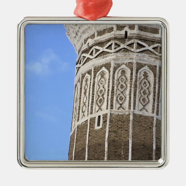 Al Bakiriya Mosque in Old Sana'a, Yemen Metal Ornament (Front)