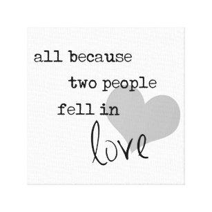 al because two people fell in love modern simple canvas print