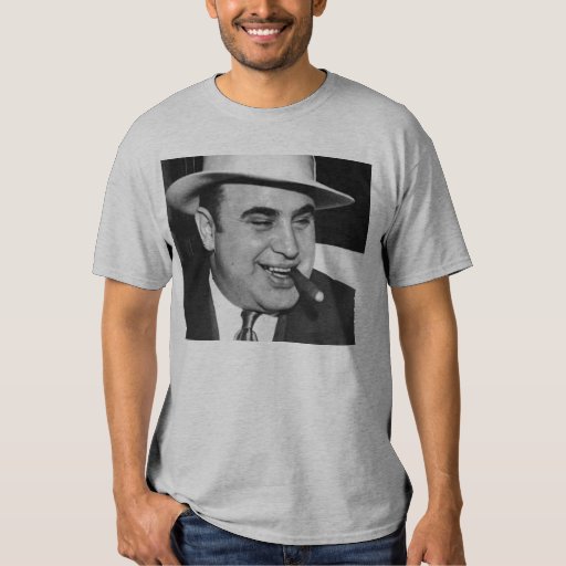 Al Capone Black and White T-Shirt | Zazzle