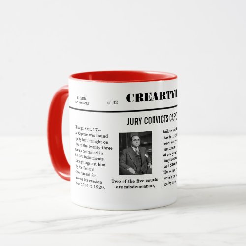 Al Capone convicted Mug