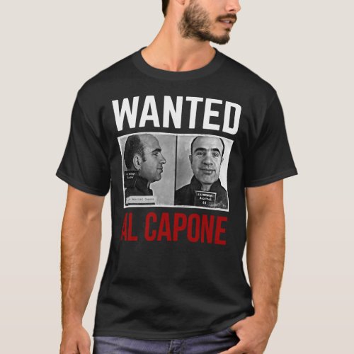 Al Capone  Most Wanted  V_Neck  T_Shirt