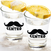 Al Centro Cool Mexican Moustache Typography Shot Glass