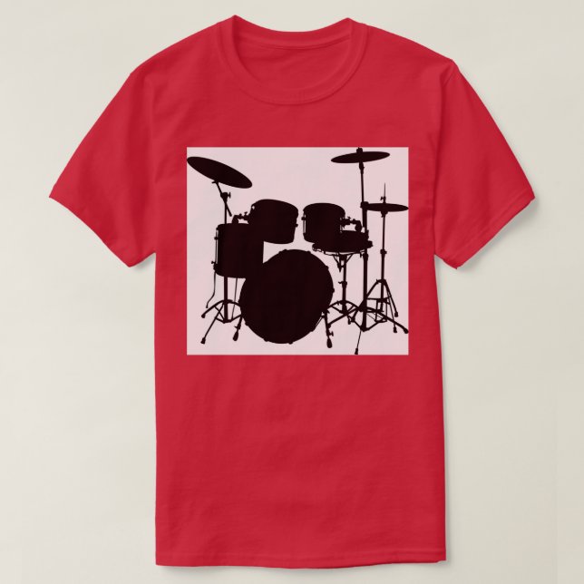 al Drums Musical Instrument Sticker  T-Shirt (Design Front)