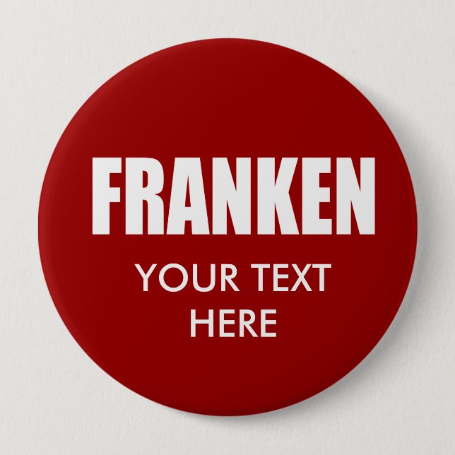 AL FRANKEN Election Gear Pinback Button (Front)